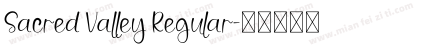 Sacred Valley Regular字体转换